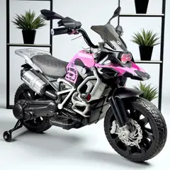 BEBESUNITA - Moto Eléctrica Para Niños 12V Con Luces Led Llanta de Goma