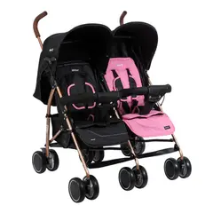 EBABY - Coche paseador gemelar TWINEASE EB1270 Rosa