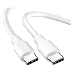 DANKI - Cable Carga Rapida 3A Tipo C 1 Metro Diseno Clasico Conexion Blanco