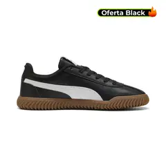 PUMA - Tenis Deportivos Marca Club Original Negro Hombre