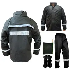 SPORT - Impermeable Siliconado Para Motociclista 4 Pieza