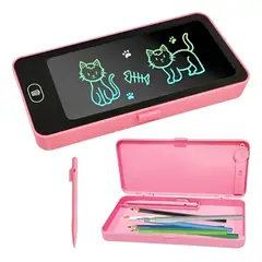 GENERICO - Cartuchera Con Pantalla Lcd Para Dibujo rosa