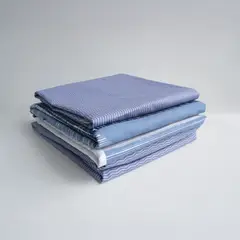 STANZIA HOME - Juego de Sabana Geometrico Azul - Cama Doble 140