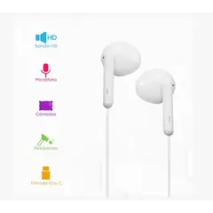 GENERICO - AUDIFONOS AURICULARES TIPO C TRANYOO con Sonido de Alta Fidelidad