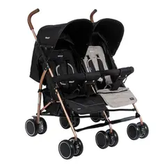 EBABY - Coche paseador gemelar TWINEASE EB1270 Beige