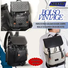 BOLSOS Y ACCESORIOS MB - BOLSO RETRO ELEGANTE PARA HOMBRE EN CUERO