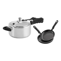 UNIVERSAL - Combo Olla a Presión LPC de 4 Litros + Set X2 Sartenes L27433