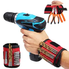 GENERICO - Pulsera Magnetica Iman Herramientas Manilla Oxford Tornillos