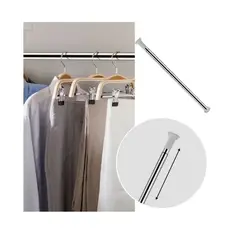 GENERICO - Tubo Ropa Cortina BARRA EXPANDIBLE 1.10 X 2.00 cms