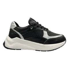 CALZADO BONT - Tenis CUERO Mujer Deportivo Negro Bont Baru