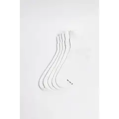 KOAJ - Paquete X5 de medias blancas con texturas acanaladas Hombre