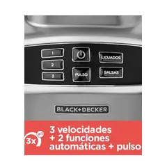 BLACK+DECKER - Licuadora 700 watts Digital 6 cuchillas poderosas