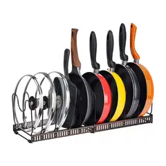 AFM - Organizador De Tapas Y Sartenes Estante Ajustable