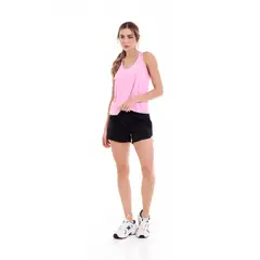 BELIFE - Short negro deportivo para mujer