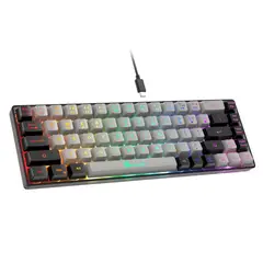 GENERICO - Teclado Gamer Al 65% Retroiluminado Rgb Geodmaer Negro Inglés