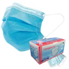 UKAINT - Tapabocas azul con empaque individual x 50 und