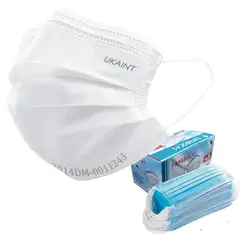 UKAINT - Tapabocas blanco sin empaque individual x 50 und