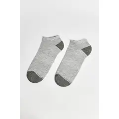 KOAJ - Medias tobilleras unicolores con ajuste y contrastes Hombre