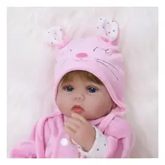 GENERICO - Muñeco Reborn Bebé Cuerpo de Algodón - Luisa Fernanda