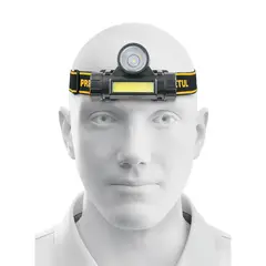 PRETUL - Linterna Cabeza Minero 180 Lm Recargable Imán Led Cob