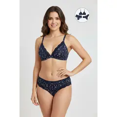 LILI PINK - Conjunto de 3 unidades brasier y panties