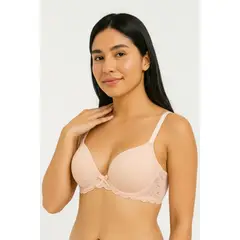 LILI PINK - Brasier con cobertura 3/4 en microfibra y encaje