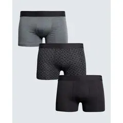 SEVEN SEVEN - Pack X 3 Bóxer Corto X3 Para Hombre Gris
