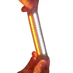 CAR ACCESSORIES - Barras LED Suspensión Moto Luz Blanca + Direccional Ámbar