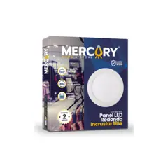 MERCURY - Panel LED 18W -redondo incrustar - luz blanca