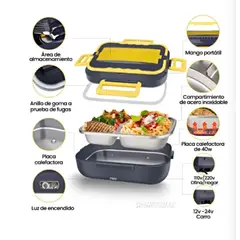 GENERICO - Lonchera Metalica Eléctrica Portátil