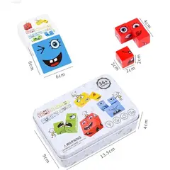 GENERICO - Juego Cubo Rubik Caritas Puzzle Juguete para didáctico