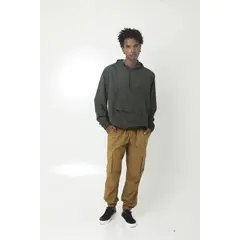 BELIFE - Chaqueta verde militar para hombre