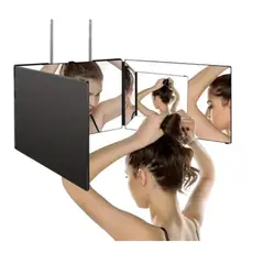 GENERICO - Espejo Tríptico 360 Grados Para Corte De Pelo Estilo Con Luz
