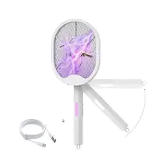 GENERICO - Raqueta Lampara Ultravioleta Mata Mosquitos Recargable