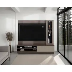 RTA MUEBLES - Centro de Entretenimiento para TV 65" Yakarta CMR 12635 Milán Wengue RTA