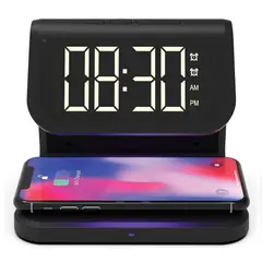 GENERAL - Reloj Cargador Inalámbrico Supersonic SC-6035QUV Luz UV