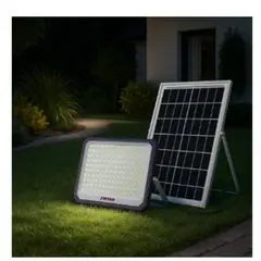 GENERICO - Reflector Solar Led Lampara 5000W Jortan Con Control Y Panel