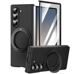 GENERICO - Funda Con Aro Soporte 360 Compatible Samsung Galaxy Z Fold 6 Negro