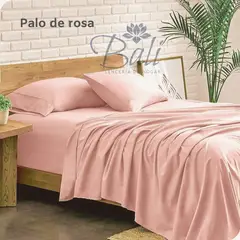 BALI - Sabanas Cama Doble Palo de Rosa Calidad Premium