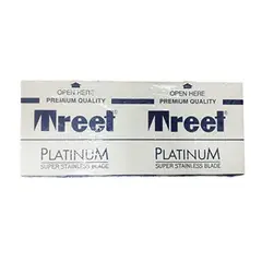 GENERICO - Cuchillas Barberia Treet Doble Filo Platinum Super X 100und