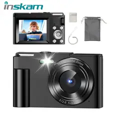 GENERICO - Cámara Digital 1080 48 Mp 2.4 Pulgadas Zoom16x Tarjeta 64gb no incluida Aleezi negro