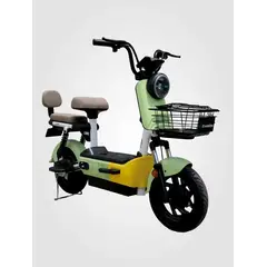 EVOBIKE - Bicicleta Eléctrica SOL PRO 35kmh VERDE-AMARILLO 350W Batería Extraíble