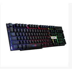 GENERICO - Teclado R-260 USB con Retroiluminación RGB Ajustable