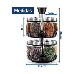 OEM - Especiero Giratorio Doble Nivel Ahorra Espacio