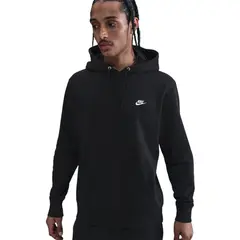 NIKE - Hoodie Club Bb Po Hoodie Hombre-Negro
