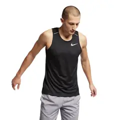 NIKE - Camiseta Sin Mangas Df Miler Ta Hombre-Negro