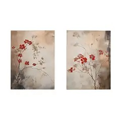 HOMUS - Cuadro Diptico Canvas Japon 70 X 50 X 2 Cms
