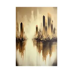 HOMUS - Cuadro Ciudad Grande 70 X 100 X 3 Cms