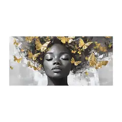 HOMUS - Cuadro Etnica Horizontal Grande 140 X 50 X 3 Cms