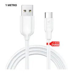 DANKI - Cable Carga Tipo C Longitud 1 Metro Diseno Compacto Resistente Blanco
